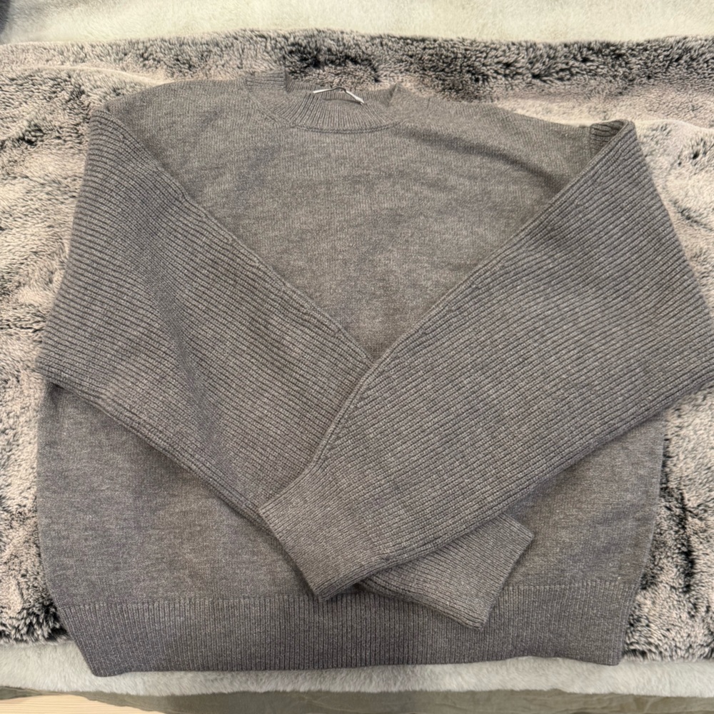 Mango Gray Knit Sweater